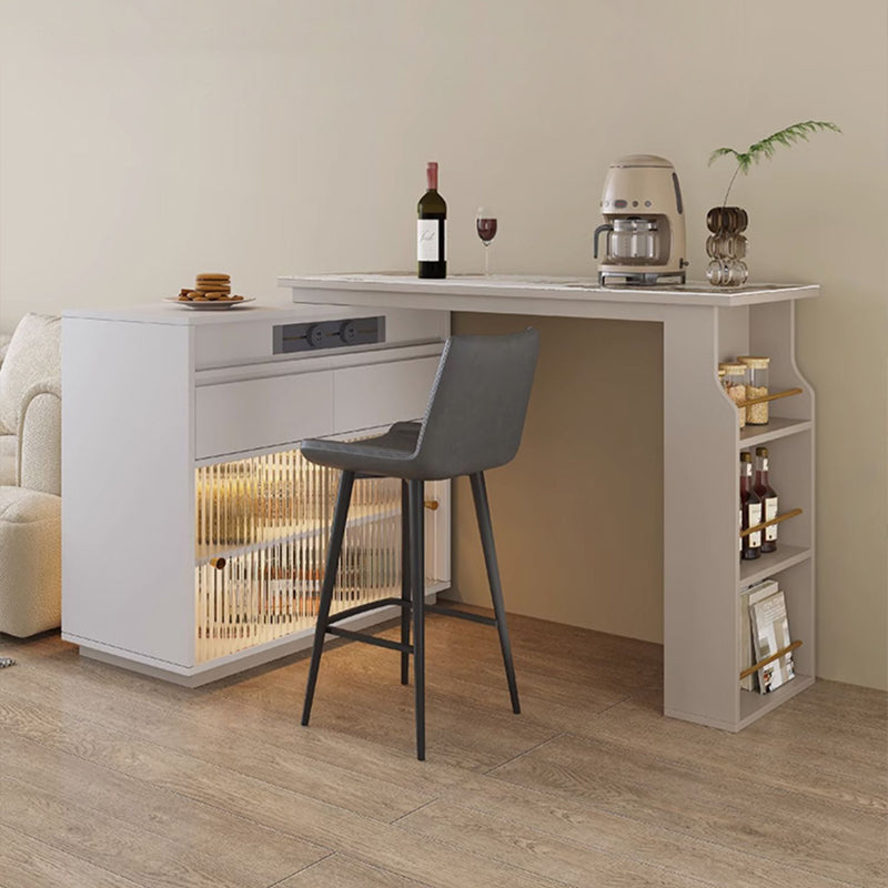 【カウンターテーブル】伸縮式 高級感 選べる2タイプ