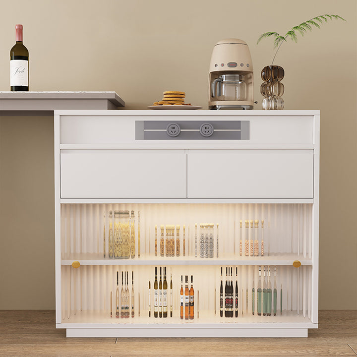 【カウンターテーブル】伸縮式 高級感 選べる2タイプ