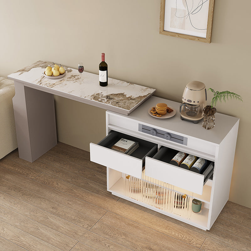 【カウンターテーブル】伸縮式 高級感 選べる2タイプ