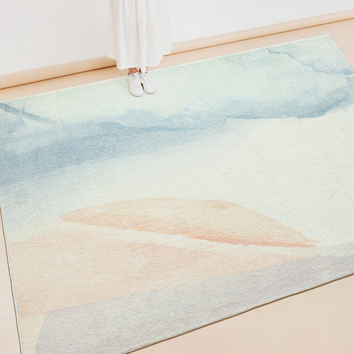 【カーペット・ラグ】カラフル水彩画風 選べる3種
