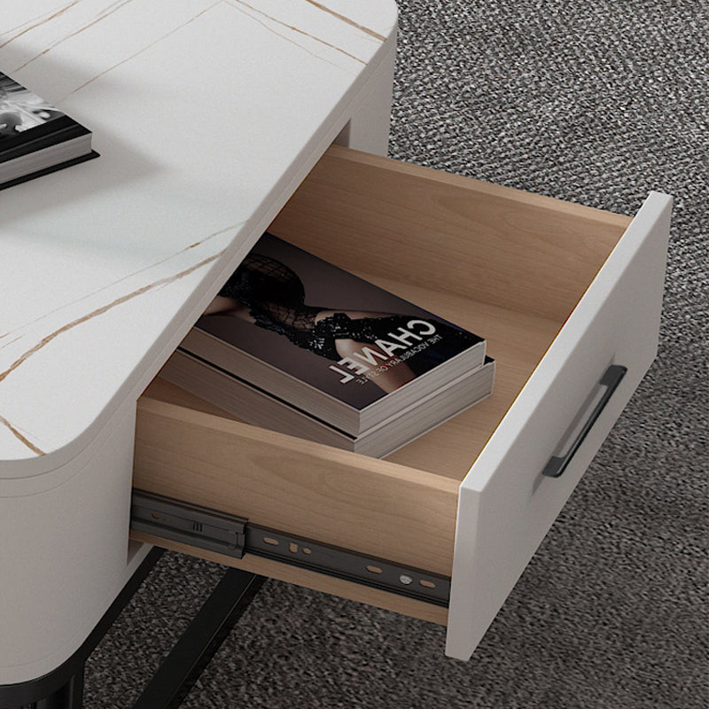 【ローテーブル】四方型マーブル模様 選べる4色 引き出しの細部画像 100日間返品交換保証制度