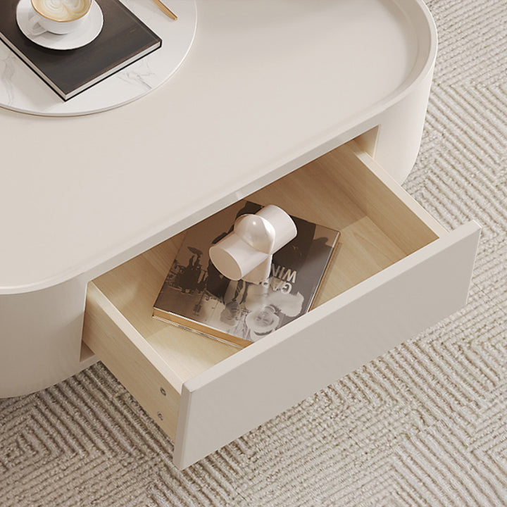 【ローテーブル】クリーム風 高品質 テーブルセット