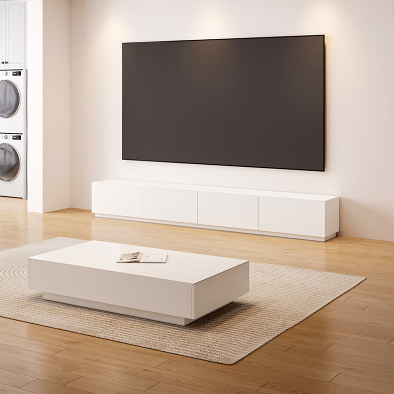 【ローテーブル】米欧風 ホワイト シンプルセンターテーブル