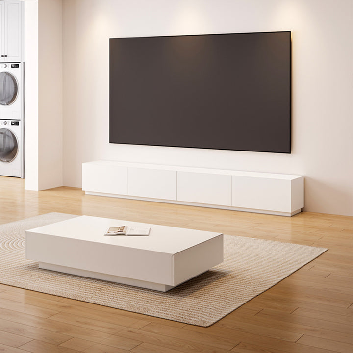 【ローテーブル】米欧風 ホワイト シンプルセンターテーブル