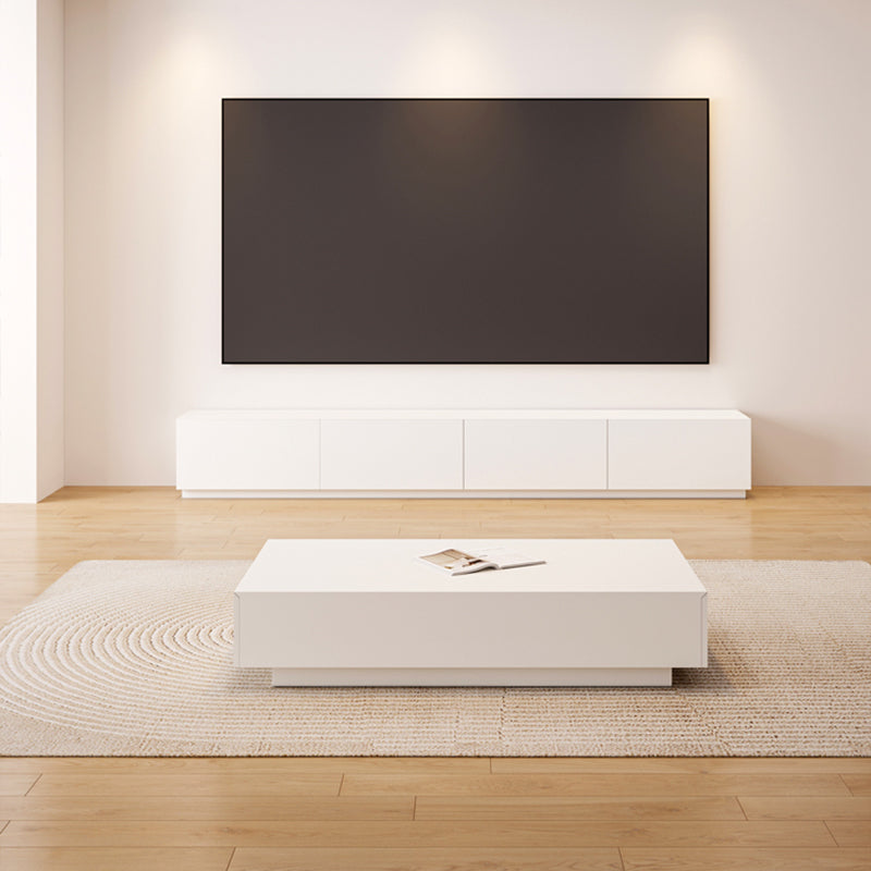 【ローテーブル】米欧風 ホワイト シンプルセンターテーブル