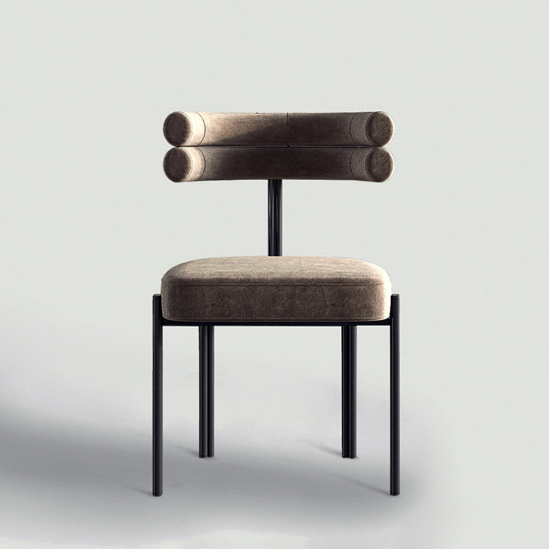 【チェア】椅子 椅子脚部ブラック 素材コーデュロイ ボデイ茶色 100日間返品交換保証制度