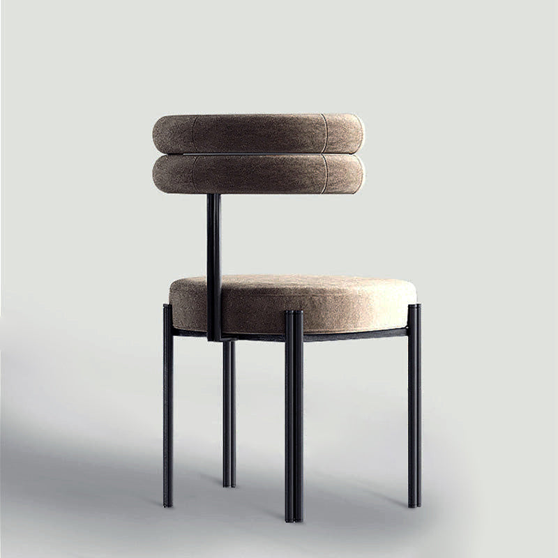 【チェア】椅子 椅子脚部ブラック 素材コーデュロイ ボデイ茶色 100日間返品交換保証制度