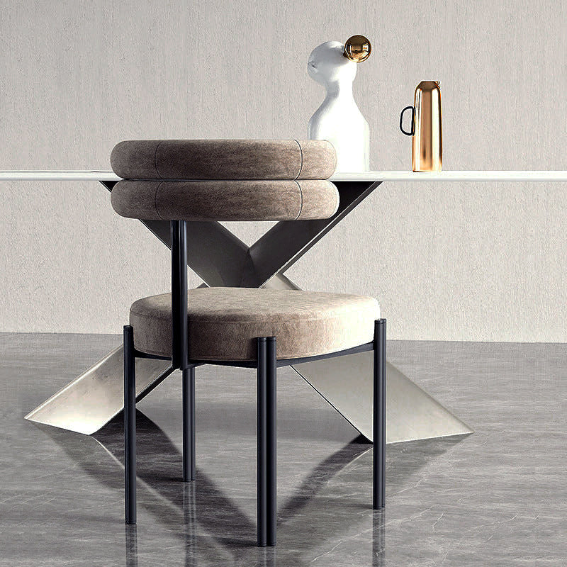 【チェア】椅子 椅子脚部ブラック 素材コーデュロイ ボデイ茶色 100日間返品交換保証制度