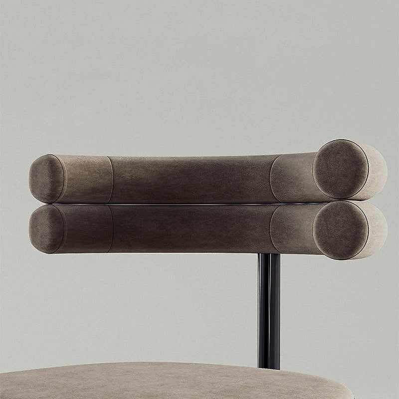 【チェア】椅子 椅子脚部ブラック 素材コーデュロイ ボデイ茶色 100日間返品交換保証制度