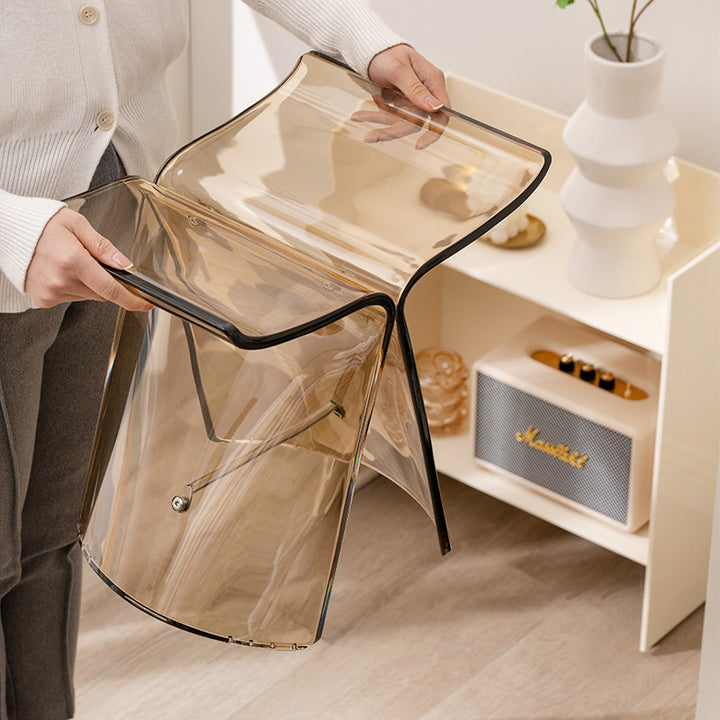 【スツール】シンブル 北欧風 透明感