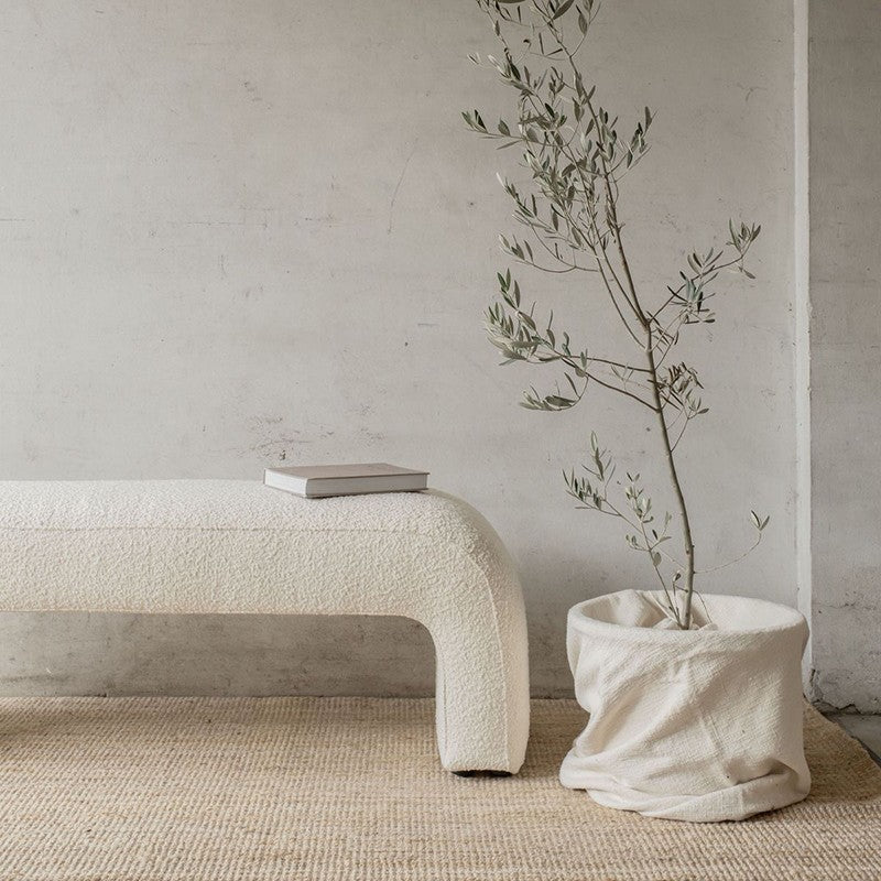 【ベンチ】ラムフリース ふわふわ リラックス