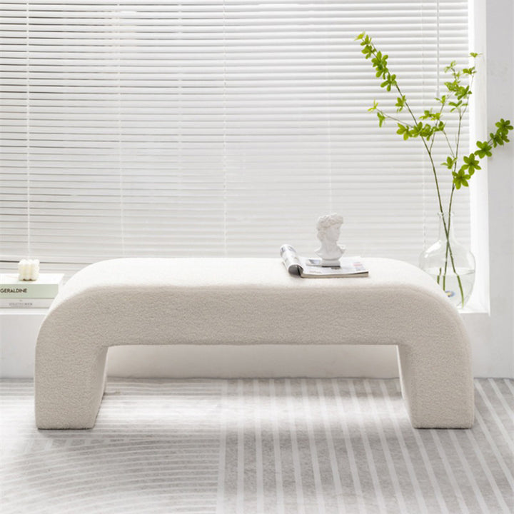 【ベンチ】ラムフリース ふわふわ リラックス