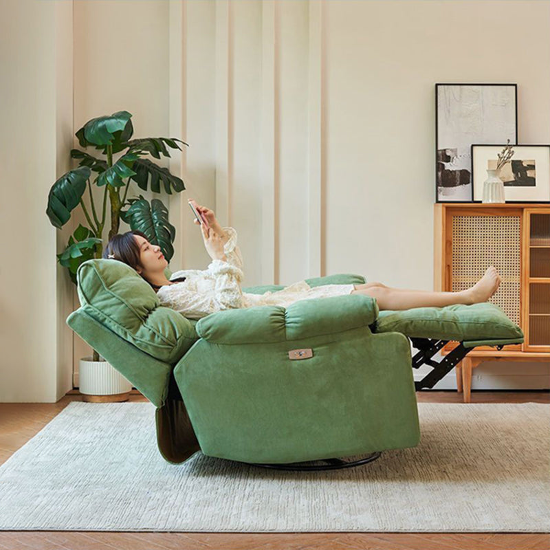 【椅子・チェア】リクライニングソファ 高級スエード リクライニング