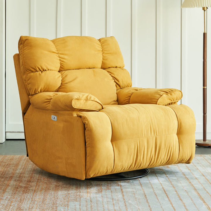 【椅子・チェア】リクライニングソファ 高級スエード リクライニング