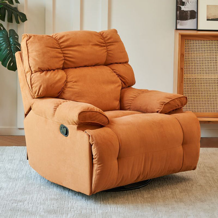 【椅子・チェア】リクライニングソファ 高級スエード リクライニング