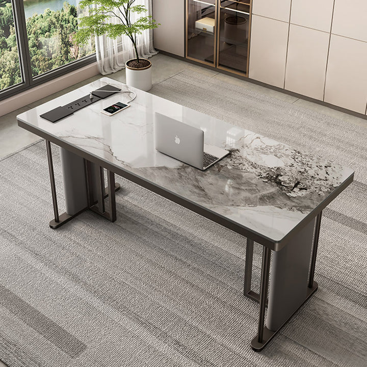 【デスク】テーブル 高級感 モダンなデスク デスク グレー