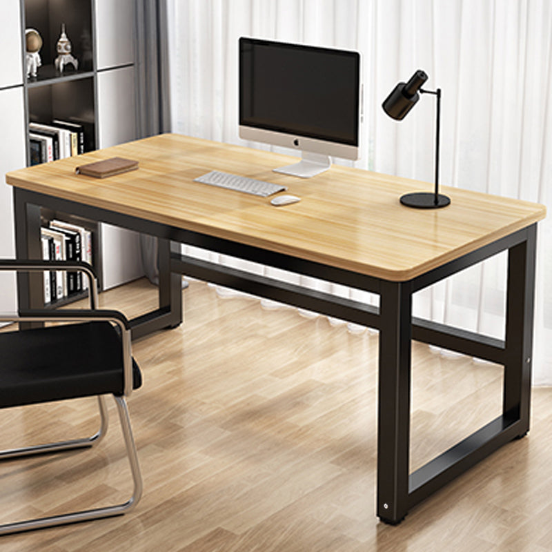 【デスク】テーブル おしゃれ シンプルなデスク 腿部ブロック 天板色ナチュラル