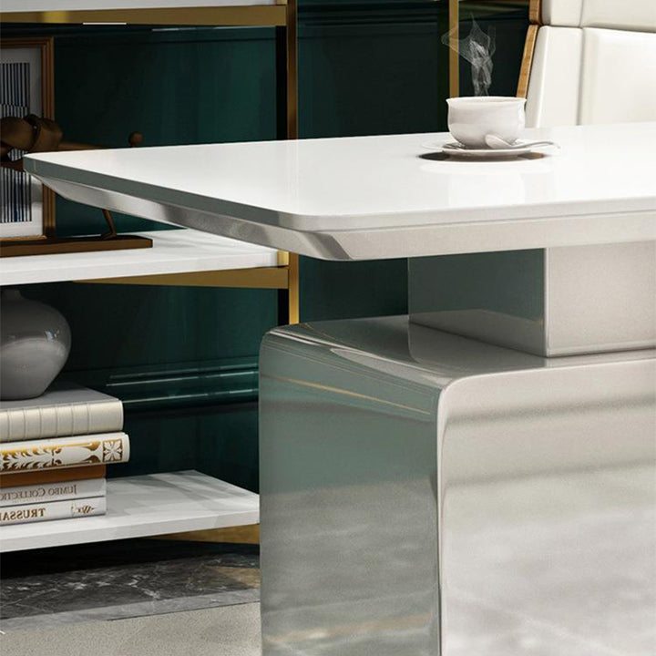 【デスク】シンプルモダン風 ピアノ塗装