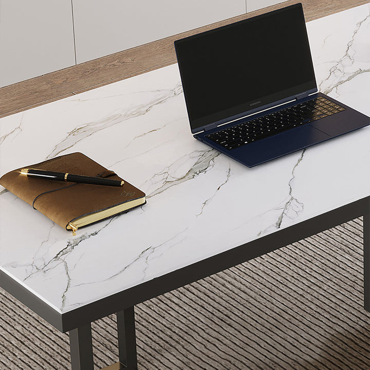 【デスク】オフィス 高級感 伸縮式テーブル