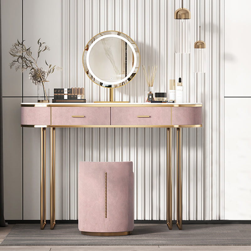【ドレッサー】インスタ映えおしゃれ 選べる2色 テーブル 椅子 LEDミラー ピンク 100日間返品交換保証制度