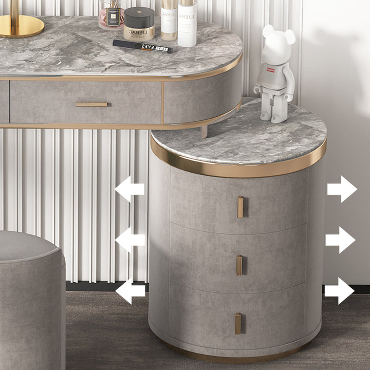 【ドレッサー】インスタ映えおしゃれ 選べる2色 収納棚の細部画像 100日間返品交換保証制度