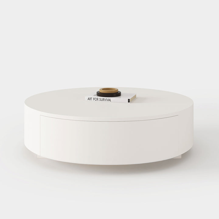 【ローテーブル】クリーム風 角丸テーブルセット