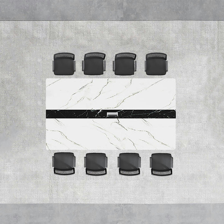 会議用テーブル おしゃれ 高品質(テーブル、椅子X12、ホワイトセット) ※100日間返品交換保証