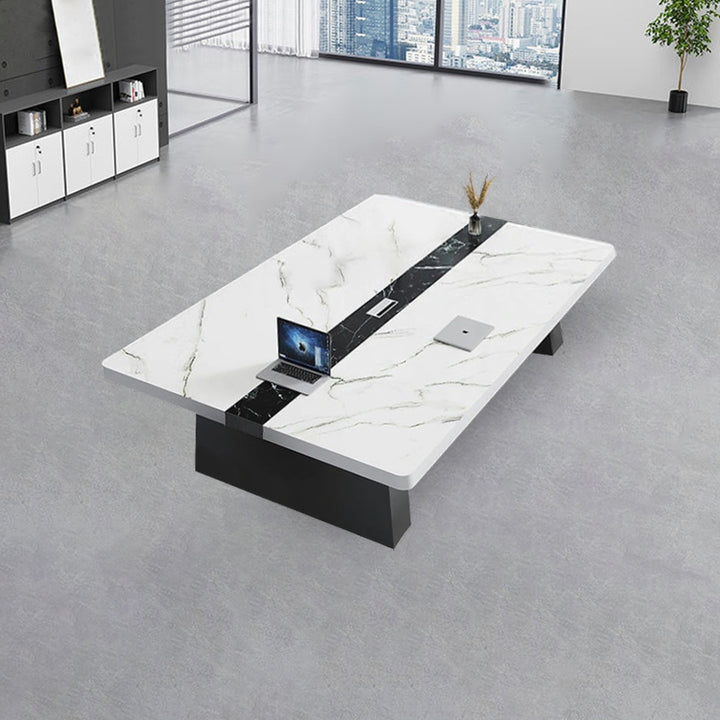 会議用テーブル おしゃれ 高品質 (テーブル、ホワイト ) ※100日間返品交換保証