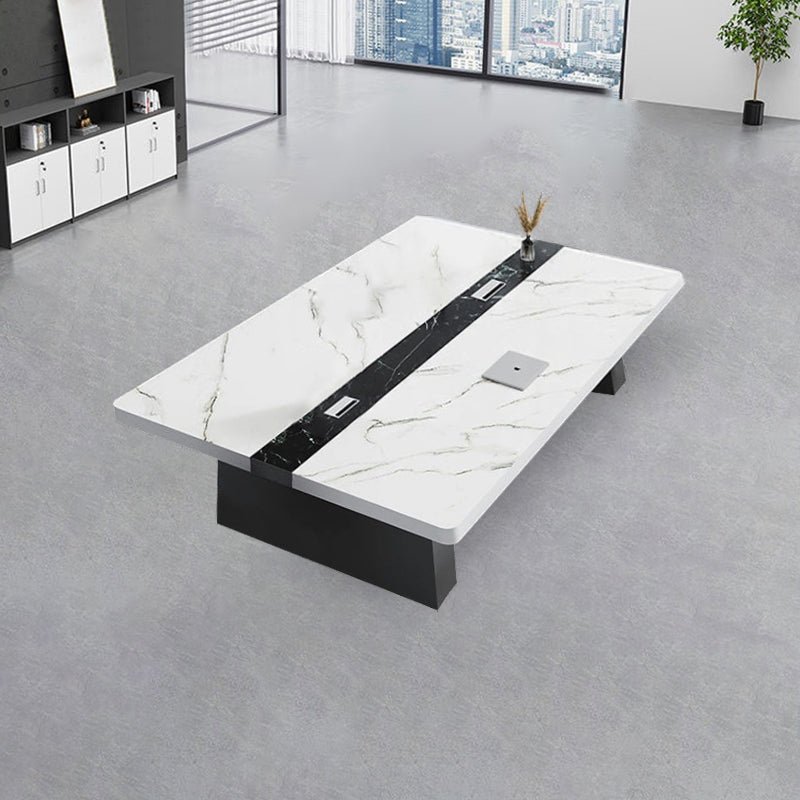 会議用テーブル おしゃれ 高品質 (テーブル、ホワイト ) ※100日間返品交換保証