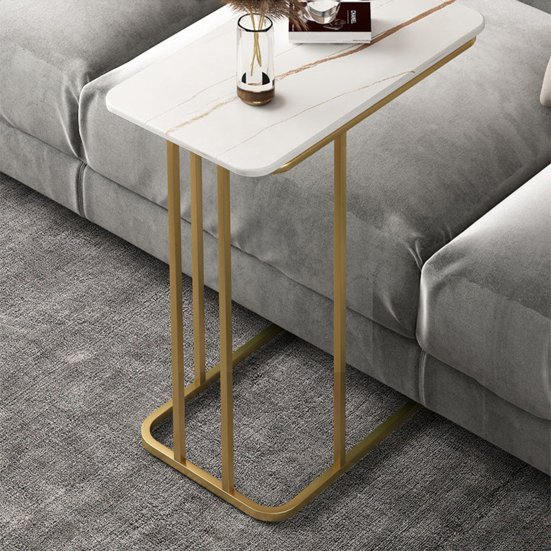 【サイドテーブル】マーブル模様おしゃれ 2色 1段式(金色のフレーム) 50*30*60 安心の100日間返品交換保証