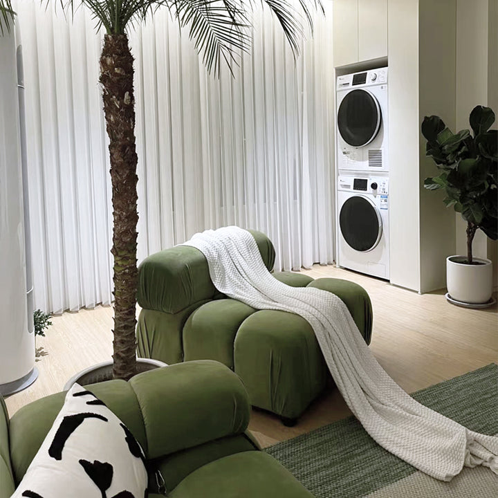 【ソファ】クリーム色おしゃれ 選べる3素材