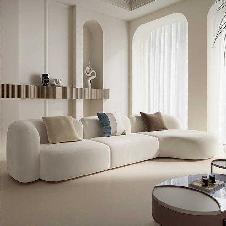 【ソファ】イタリア風 おしゃれなラウンド