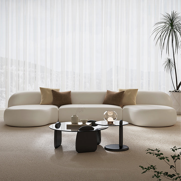 【ソファ】イタリア風 おしゃれなラウンド