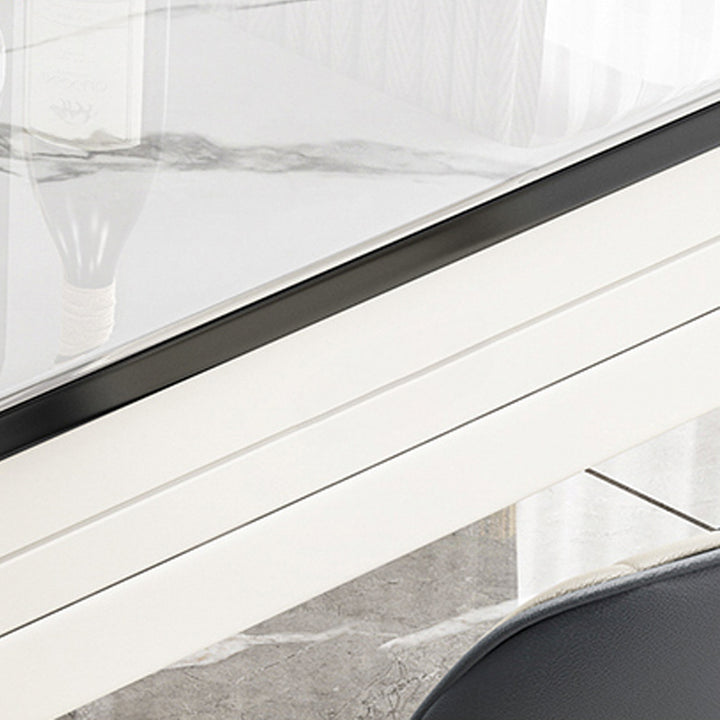 【ダイニングテーブル】 高級感 伸長式 天板厚み選べる 取っ手の細部画像