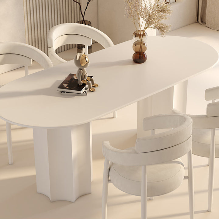 【ダイニングテーブル】クリーム風 ナチュ盛り