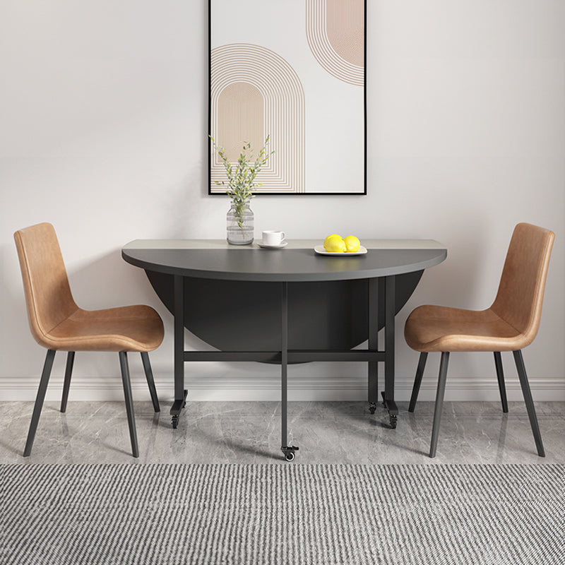 【ダイニングテーブル】シンプル 円型 伸長式 ライトグレー+グレー ダイニングテーブルセット 120*120*76