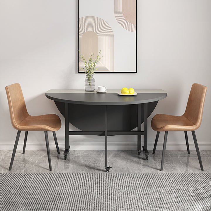 【ダイニングテーブル】シンプル 円型 伸長式 ライトグレー+グレー ダイニングテーブルセット 120*120*76