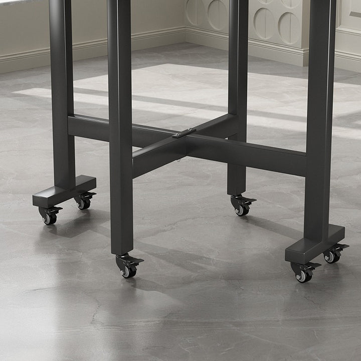 【ダイニングテーブル】シンプル 円型 伸長式 キャスターの細部画像