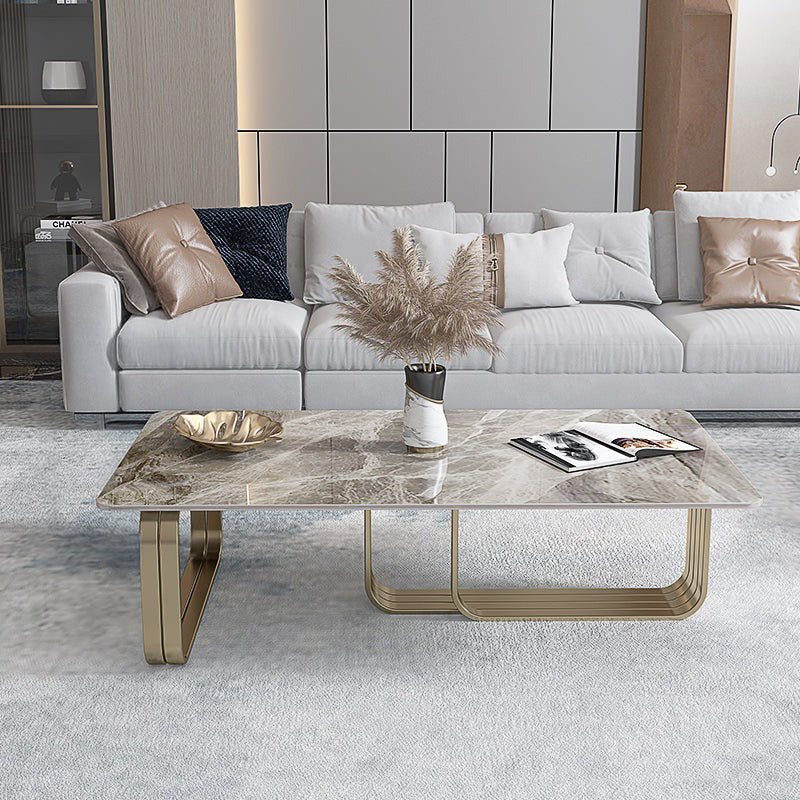 【ローテーブル】おしゃれデザイン性 選べる3色 (ローテーブル)120cmゴールデン+天板グレー  100日間返品交換保証制度