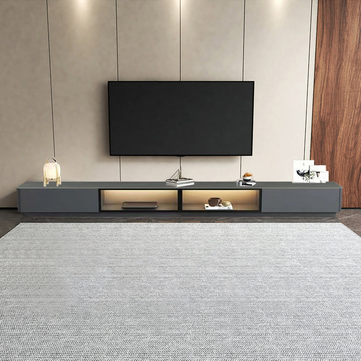 【テレビボード】マーブル柄テレビボード 選べる2色 天板色グレー 240(120+120)*35*33.6