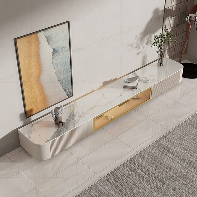 【テレビボード】繊細なデザインテレビボード ホワイト