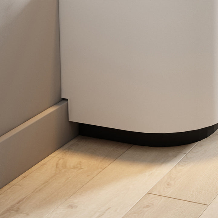 【テレビ台】シンプル なめらかな波型 優しいホワイト