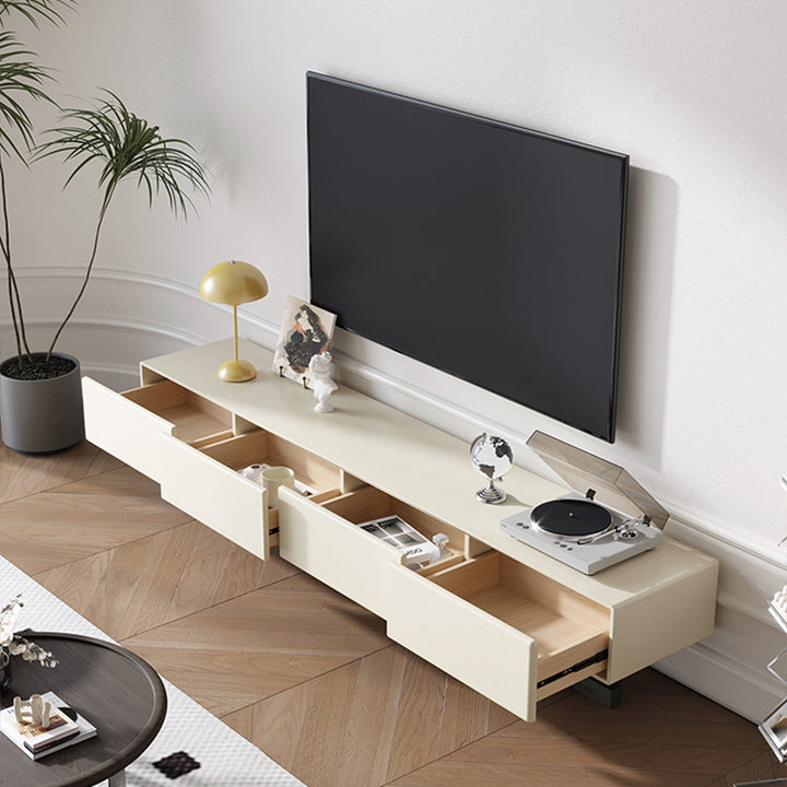 【テレビ台】モダン風 クリーム色 デザイン