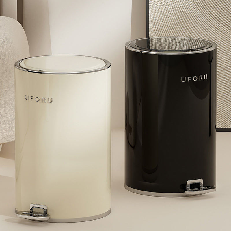 【ゴミ箱】ペダル付き クリーム風