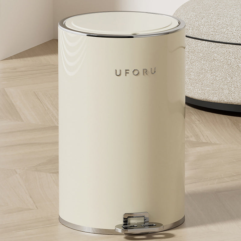 【ゴミ箱】ペダル付き クリーム風