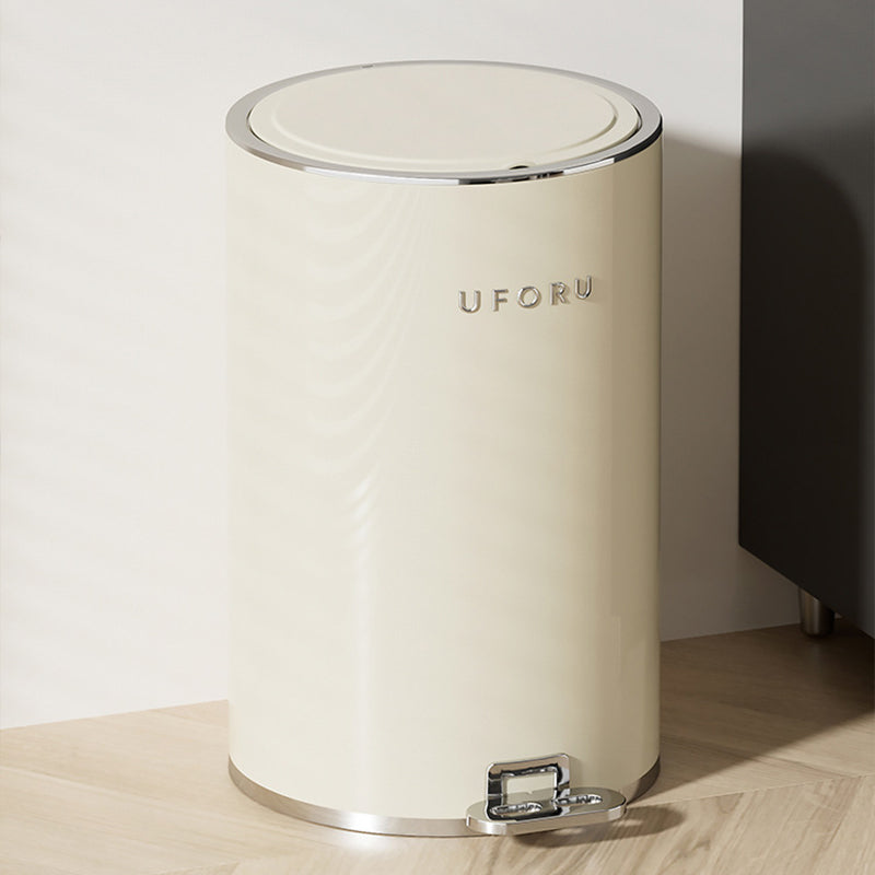 【ゴミ箱】ペダル付き クリーム風