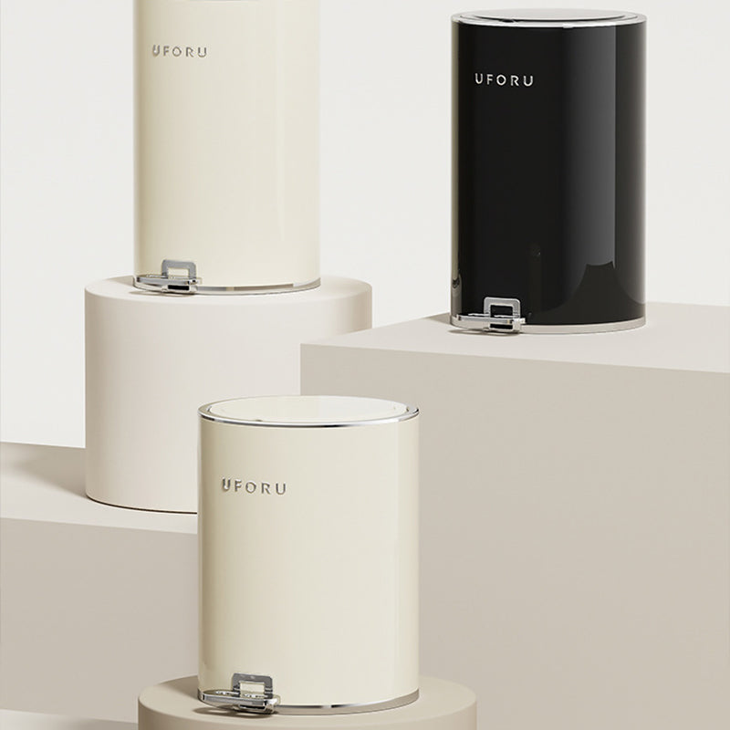 【ゴミ箱】ペダル付き クリーム風