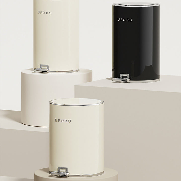 【ゴミ箱】ペダル付き クリーム風