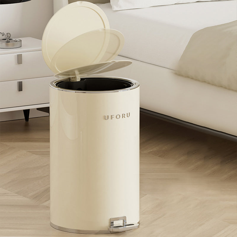 【ゴミ箱】ペダル付き クリーム風