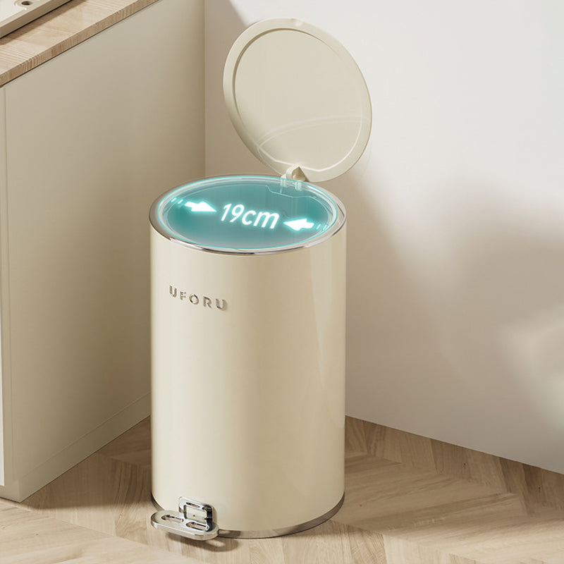 【ゴミ箱】ペダル付き クリーム風